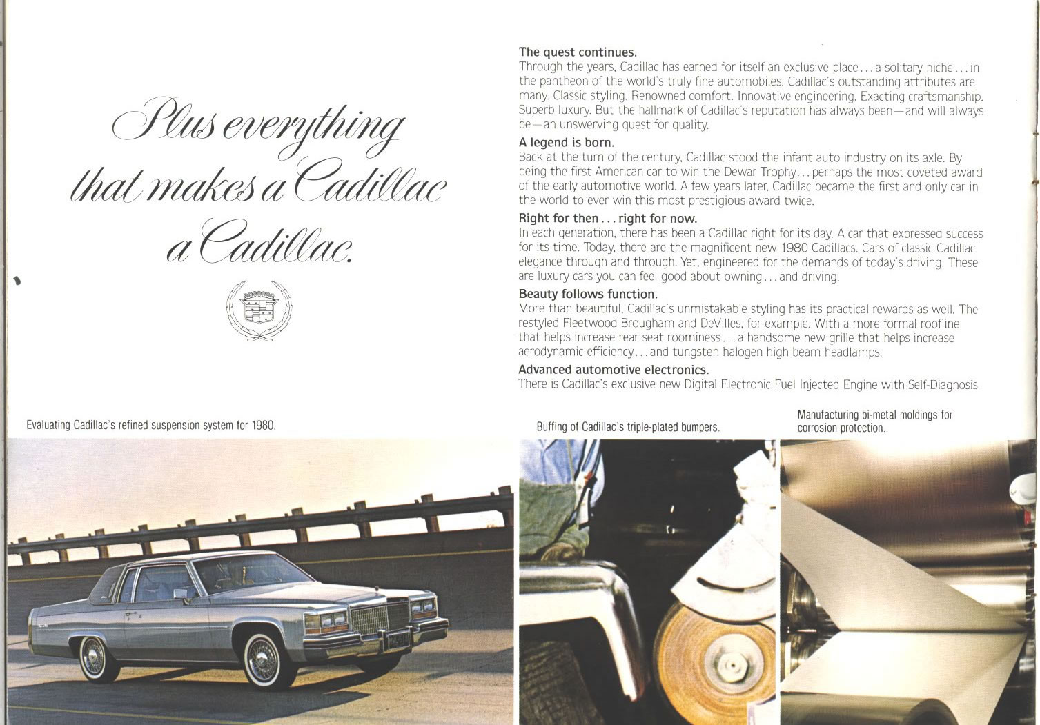 1980 Cadillac Preview Brochure Page 16